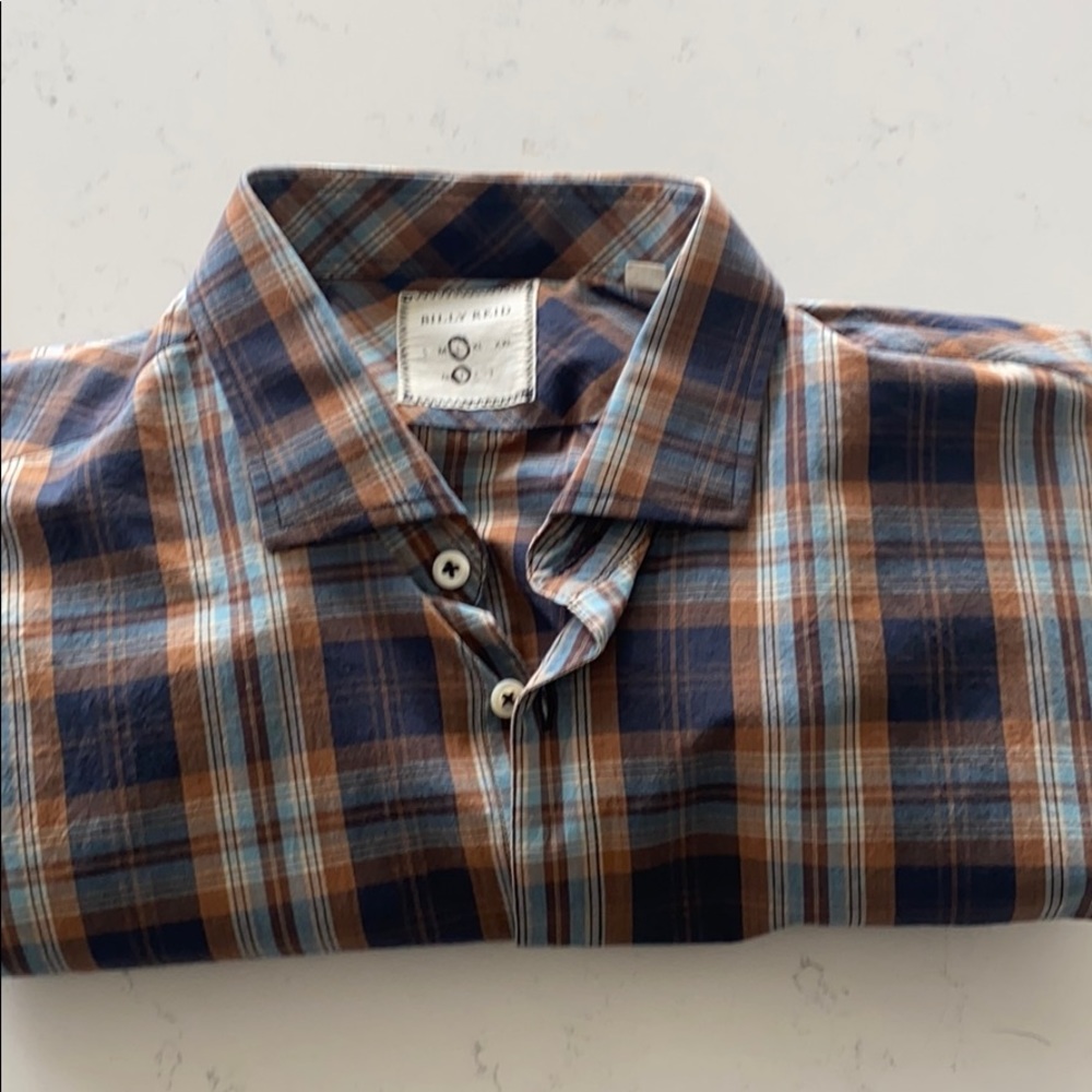 Billy Reid Plaid Button Up. Never Worn!